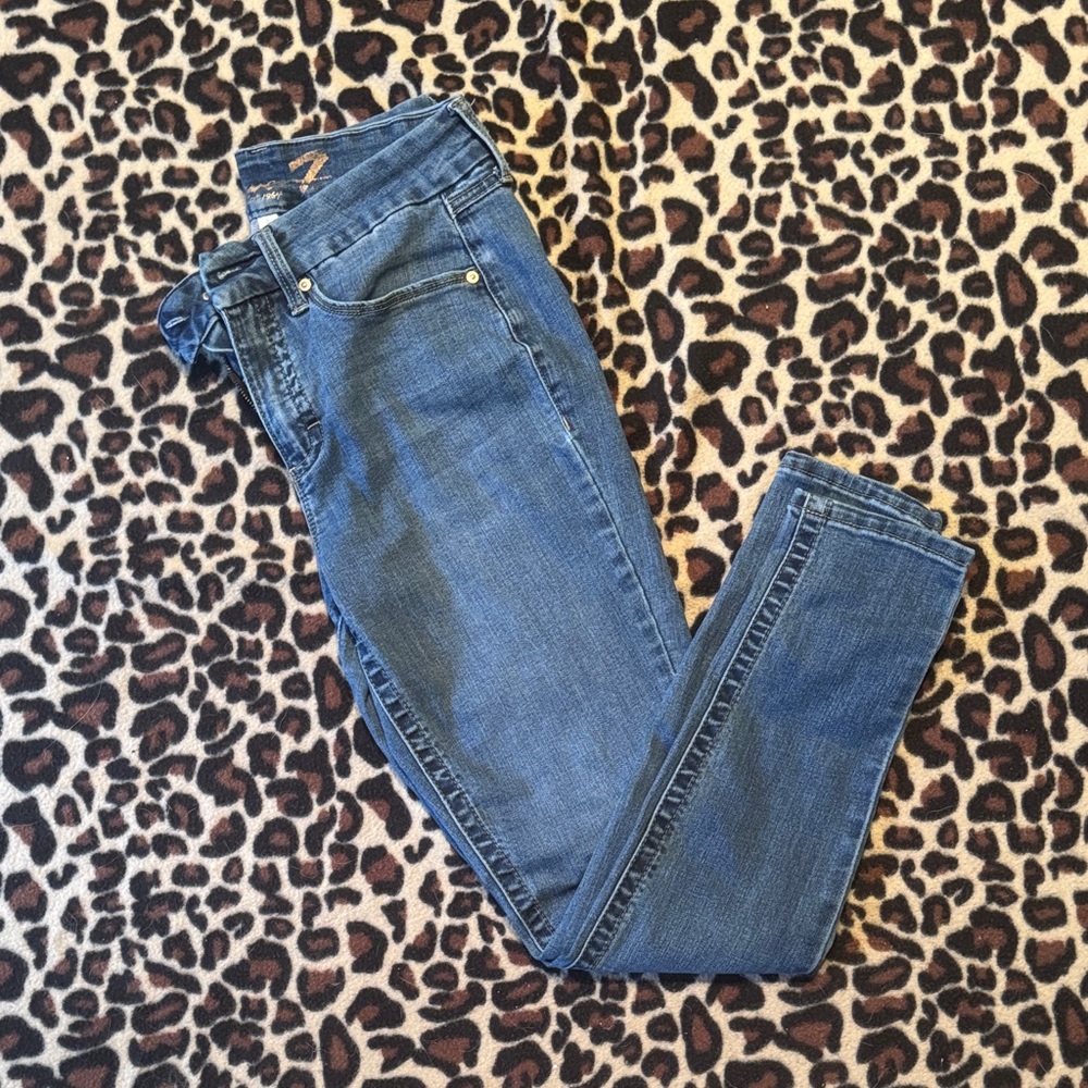 Seven7 Women's Classic Blue Skinny Jeans